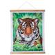 Crystal Art Kit Scroll Tiger 35 x 45 cm