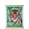 Crystal Art Kit Scroll Tiger 35 x 45 cm