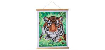 Crystal Art Kit Scroll Tiger 35 x 45 cm