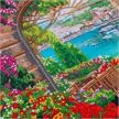 Crystal Art Kit Scroll Window to Paradise 35 x 45 cm | Bild 3