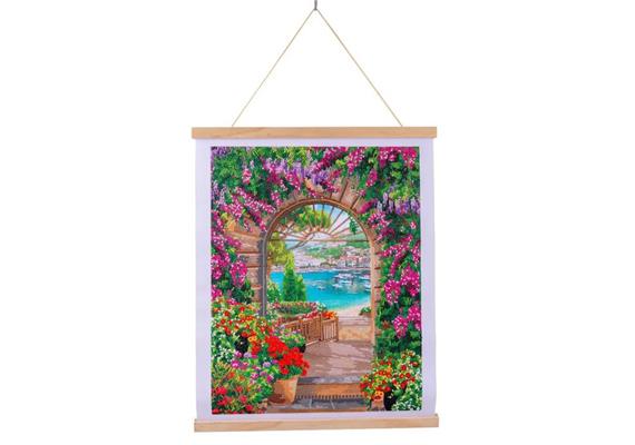 Crystal Art Kit Scroll Window to Paradise 35 x 45 cm