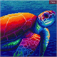 Crystal Art Kit "Sea Turtle" 30 x 30 cm, mit Rahmen