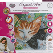 Crystal Art Kit Sleepy Cats 30 x 30 cm, mit Rahmen | Bild 5