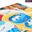 Crystal Art Kit "Smurfette und Papa Smurf" 30 x 30 cm, mit Rahmen | Bild 2