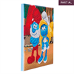 Crystal Art Kit "Smurfette und Papa Smurf" 30 x 30 cm, mit Rahmen | Bild 3