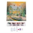 Crystal Art Kit "Snowy Cottage" 30 x 30 cm, mit Rahmen | Bild 2