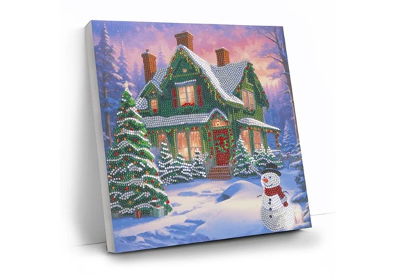 Crystal Art Kit Snowy Paradise 30 x 30 cm