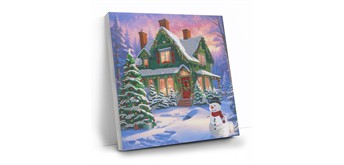 Crystal Art Kit Snowy Paradise 30 x 30 cm