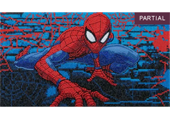 Crystal Art Kit "Spiderman" 22 x 40 cm, mit Rahmen