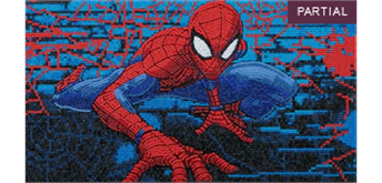 Crystal Art Kit "Spiderman" 22 x 40 cm, mit Rahmen