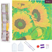 Crystal Art Kit Sunflower Joy 30 x 30 cm, mit Rahmen | Bild 4