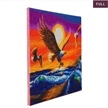 Crystal Art Kit "Sunset Eagles" 40 x 50 cm, mit Rahmen | Bild 3