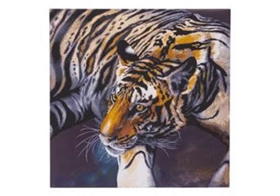Crystal Art Kit "The Tiger" 70 x 70 cm, mit Rahmen