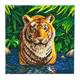 Crystal Art Kit Tiger im Wasser, 30 x 30 cm, mit Rahmen