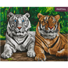 Crystal Art Kit "Tigers" 40 x 50 cm, mit Rahmen
