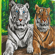 Crystal Art Kit "Tigers" 40 x 50 cm, mit Rahmen | Bild 2