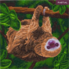 Crystal Art Kit "Two Toed Sloth" 30 x 30 cm, mit Rahmen