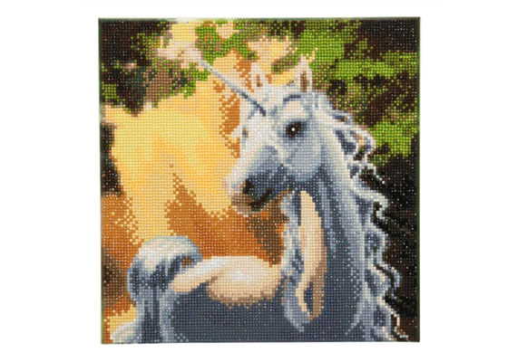 Crystal Art Kit "Unicorn" 30 x 30 cm, mit Rahmen