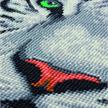 Crystal Art Kit "Weisser Tiger" 30 x 30 cm, mit Rahmen | Bild 3