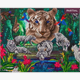 Crystal Art Kit "White Tiger Temple" 40 x 50 cm, mit Rahmen