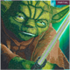 Crystal Art Kit Yoda 30 x 30 cm, mit Rahmen