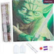 Crystal Art Kit Yoda 30 x 30 cm, mit Rahmen | Bild 4