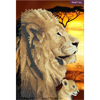 Crystal Art "Lions of Svannah" Notizbuch Kit, 26 x 18 cm