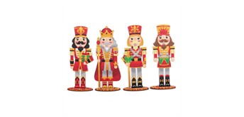 Crystal Art MDF Nutcrakers Traditional