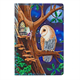 Crystal Art "Owl and Fairy Tree" Notizbuch Kit, 26 x 18 cm