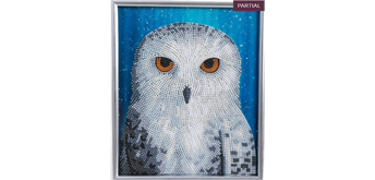 Crystal Art "Owl" Bilderrahmen 21 x 25 cm