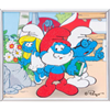 Crystal Art "Papa Smurf, Smurfette and Brainy" Bilderrahmen 21 x 25 cm