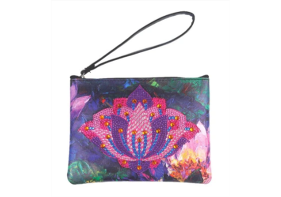 Crystal Art Pouch - Lovely Lotus