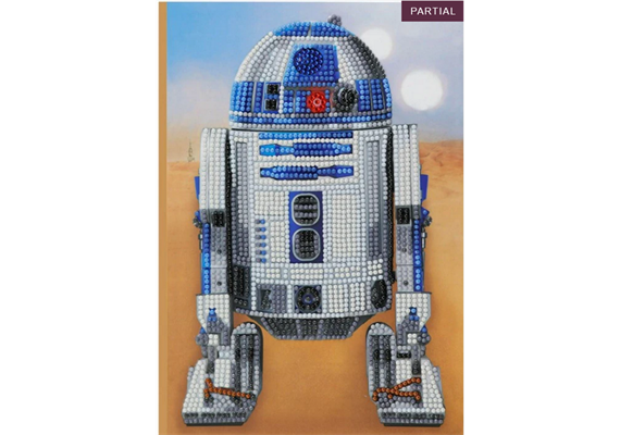 Crystal Art "R2-D2" Notizbuch Kit, 26 x 18 cm