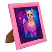 Crystal Art "Rainbow Llama" Bilderrahmen 16 x 16 cm | Bild 3