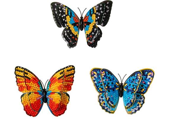 Crystal Art Schmetterlinge 3-erPack