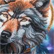 Crystal Art Scroll Enchanted Wolf 40 x 50 cm | Bild 3