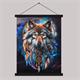 Crystal Art Scroll Enchanted Wolf 40 x 50 cm