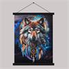 Crystal Art Scroll Enchanted Wolf 40 x 50 cm