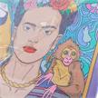 Crystal Art Scroll Frida Kahlo 40 x 50 cm | Bild 3