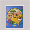Crystal Art Scroll Lion King 40 x 50 cm