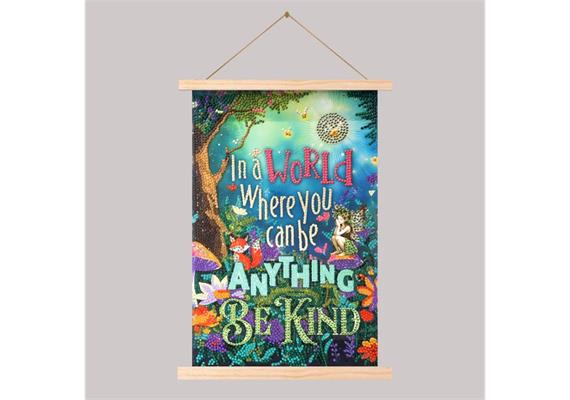 Crystal Art Scroll Mini Be Kind 20 x 30 cm