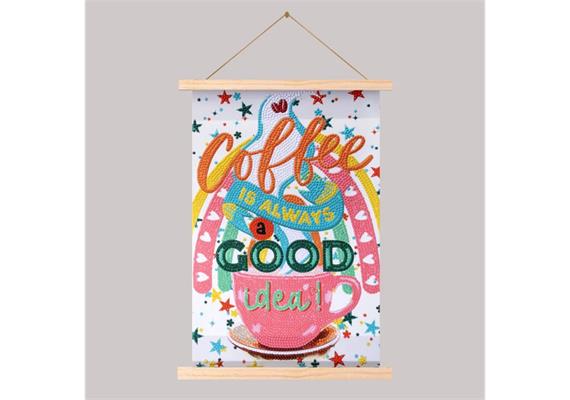 Crystal Art Scroll Mini Coffee 20 x 30 cm
