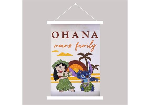 Crystal Art Scroll Mini Lilo & Stitch 20 x 30 cm