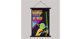 Crystal Art Scroll Mini Yoda 20 x 30 cm