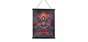 Crystal Art Scroll Skull Fairy, 35 x 45 cm