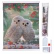 Crystal Art Scroll Snowy Owls Sanctuary, 40 x 50 cm | Bild 3
