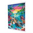 Crystal Art Scroll Tropical Turtle Paradise 40 x 50 cm | Bild 2