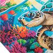 Crystal Art Scroll Tropical Turtle Paradise 40 x 50 cm | Bild 3