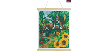 Crystal Art Scroll Woodland Thatch 35 x 45 cm