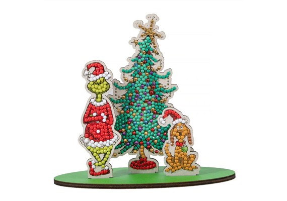 Crystal Art Sparkle Scene Merry Grinchmas